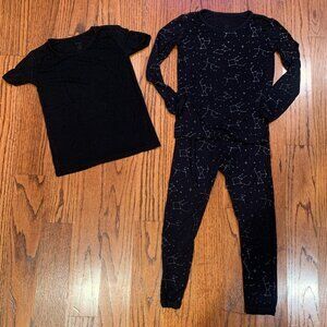 Kyte BABY Constellation Star Celestial Print Pajama Set | Black Silver | 4T